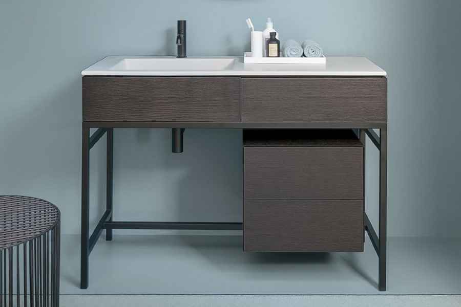 Купить Облегченная тумба с выдвижными ящиками под заказ, цена от 0 руб., в рассрочку. Мебель для ванной в Гомеле и Речице.